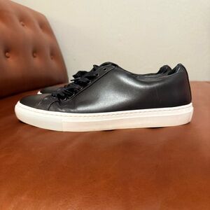 Thursday shoe company| everyday Black Leather Men's Sneakers